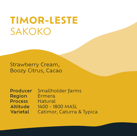 Timor-Leste Sakoko - Espresso Roast